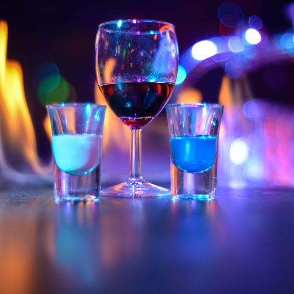 Flaming Lamborghini shot bij Chupitos